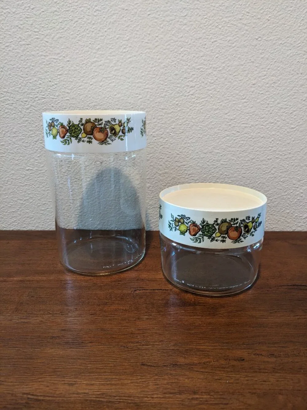Lot of 2 Pyrex Spice of Life Canisters